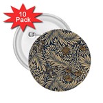 Brown Vintage Background Vintage Floral Pattern, Brown 2.25  Buttons (10 pack) 