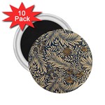 Brown Vintage Background Vintage Floral Pattern, Brown 2.25  Magnets (10 pack) 