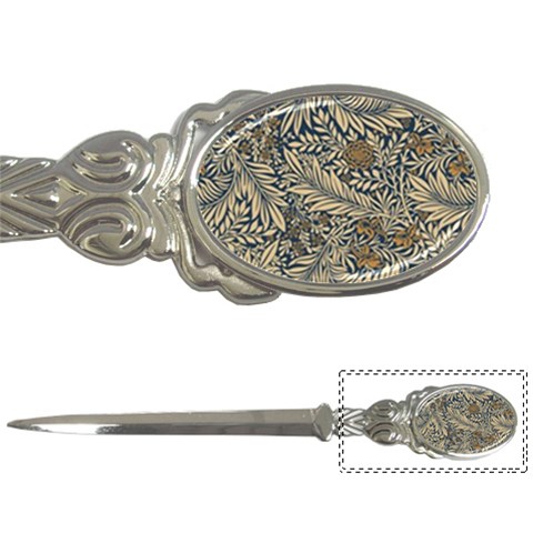 Brown Vintage Background Vintage Floral Pattern, Brown Letter Opener from ArtsNow.com Front