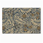 Brown Vintage Background Vintage Floral Pattern, Brown Postcard 4 x 6  (Pkg of 10)