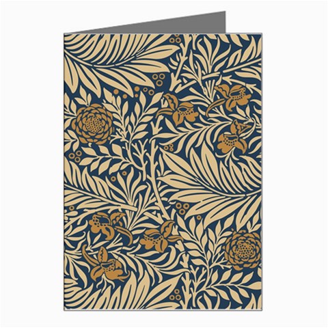 Brown Vintage Background Vintage Floral Pattern, Brown Greeting Card from ArtsNow.com Left