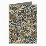 Brown Vintage Background Vintage Floral Pattern, Brown Greeting Cards (Pkg of 8)