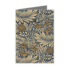 Brown Vintage Background Vintage Floral Pattern, Brown Mini Greeting Card from ArtsNow.com Left