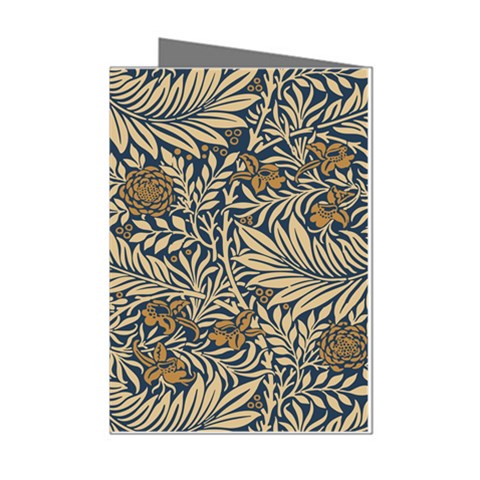 Brown Vintage Background Vintage Floral Pattern, Brown Mini Greeting Cards (Pkg of 8) from ArtsNow.com Left