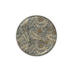 Brown Vintage Background Vintage Floral Pattern, Brown Hat Clip Ball Marker (4 pack)