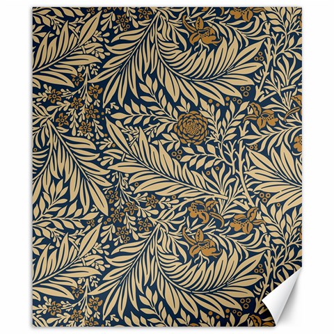 Brown Vintage Background Vintage Floral Pattern, Brown Canvas 8  x 10  from ArtsNow.com 8.15 x9.66  Canvas - 1