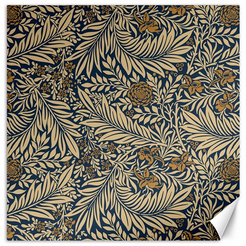 Brown Vintage Background Vintage Floral Pattern, Brown Canvas 12  x 12  from ArtsNow.com 11.4 x11.56  Canvas - 1