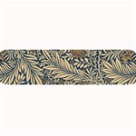 Brown Vintage Background Vintage Floral Pattern, Brown Large Bar Mat