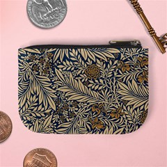 Brown Vintage Background Vintage Floral Pattern, Brown Mini Coin Purse from ArtsNow.com Back