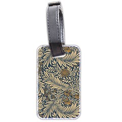 Brown Vintage Background Vintage Floral Pattern, Brown Luggage Tag (two sides) from ArtsNow.com Back