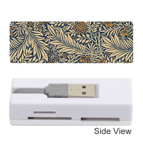 Brown Vintage Background Vintage Floral Pattern, Brown Memory Card Reader (Stick) from ArtsNow.com Front