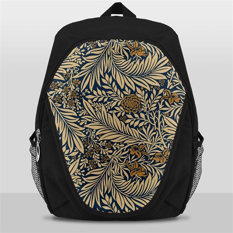 Brown Vintage Background Vintage Floral Pattern, Brown Backpack Bag from ArtsNow.com Front