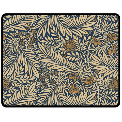 Brown Vintage Background Vintage Floral Pattern, Brown Two Sides Fleece Blanket (Medium) from ArtsNow.com 58.8 x47.4  Blanket Front