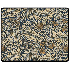 Brown Vintage Background Vintage Floral Pattern, Brown Two Sides Fleece Blanket (Medium) from ArtsNow.com 58.8 x47.4  Blanket Front