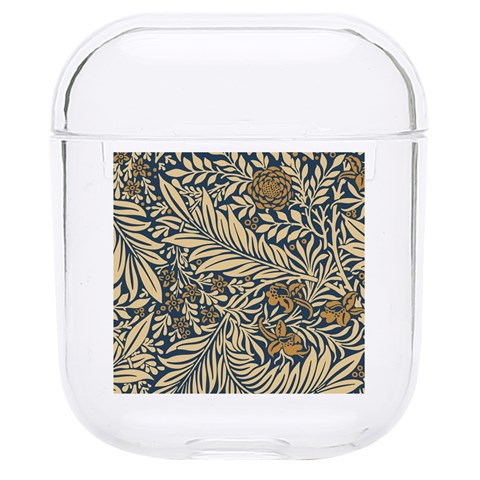 Brown Vintage Background Vintage Floral Pattern, Brown Hard PC AirPods 1/2 Case from ArtsNow.com Front