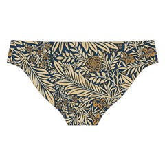 Brown Vintage Background Vintage Floral Pattern, Brown Cross Back Hipster Bikini Set from ArtsNow.com Back Under