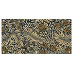 Brown Vintage Background Vintage Floral Pattern, Brown Banner and Sign 4  x 2 