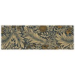 Brown Vintage Background Vintage Floral Pattern, Brown Banner and Sign 9  x 3 