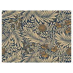 Brown Vintage Background Vintage Floral Pattern, Brown Two Sides Premium Plush Fleece Blanket (Baby Size) from ArtsNow.com 40 x30  Blanket Front