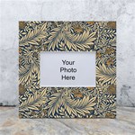 Brown Vintage Background Vintage Floral Pattern, Brown White Box Photo Frame 4  x 6 