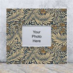 Brown Vintage Background Vintage Floral Pattern, Brown White Wall Photo Frame 5  x 7 