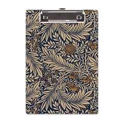 Brown Vintage Background Vintage Floral Pattern, Brown A5 Acrylic Clipboard from ArtsNow.com Front