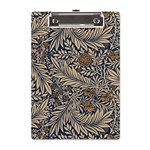 Brown Vintage Background Vintage Floral Pattern, Brown A5 Acrylic Clipboard