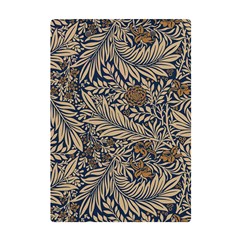 Brown Vintage Background Vintage Floral Pattern, Brown A5 Acrylic Clipboard from ArtsNow.com Back