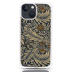 Brown Vintage Background Vintage Floral Pattern, Brown iPhone 13 mini TPU UV Print Case