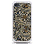 Brown Vintage Background Vintage Floral Pattern, Brown iPhone SE