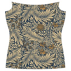 Brown Vintage Background Vintage Floral Pattern, Brown Women s Cut Out Long Sleeve T Front