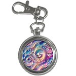 Abstract Fractal Art Swirl Pattern Key Chain Watches