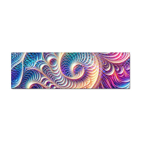 Abstract Fractal Art Swirl Pattern Sticker (Bumper) from ArtsNow.com Front