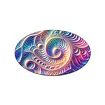 Abstract Fractal Art Swirl Pattern Sticker Oval (10 pack)