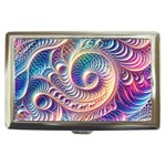 Abstract Fractal Art Swirl Pattern Cigarette Money Case