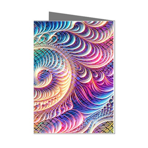 Abstract Fractal Art Swirl Pattern Mini Greeting Cards (Pkg of 8) from ArtsNow.com Left