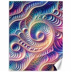 Abstract Fractal Art Swirl Pattern Canvas 12  x 16 