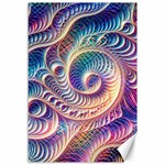 Abstract Fractal Art Swirl Pattern Canvas 12  x 18 