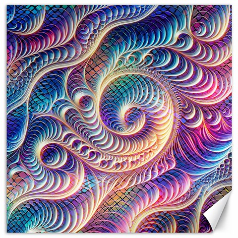 Abstract Fractal Art Swirl Pattern Canvas 16  x 16  from ArtsNow.com 15.2 x15.41  Canvas - 1