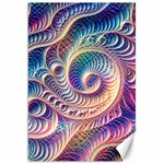 Abstract Fractal Art Swirl Pattern Canvas 20  x 30 