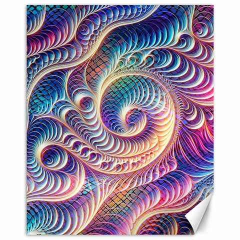 Abstract Fractal Art Swirl Pattern Canvas 11  x 14  from ArtsNow.com 10.95 x13.48  Canvas - 1