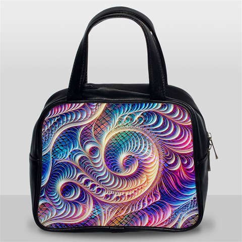 Abstract Fractal Art Swirl Pattern Classic Handbag (Two Sides) from ArtsNow.com Front