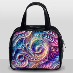 Abstract Fractal Art Swirl Pattern Classic Handbag (Two Sides) from ArtsNow.com Front