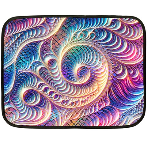 Abstract Fractal Art Swirl Pattern Fleece Blanket (Mini) from ArtsNow.com 35 x27  Blanket