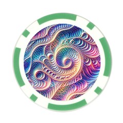 Abstract Fractal Art Swirl Pattern Poker Chip Card Guard (10 pack) from ArtsNow.com Front