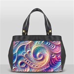 Abstract Fractal Art Swirl Pattern Oversize Office Handbag