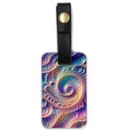 Abstract Fractal Art Swirl Pattern Luggage Tag (one side)