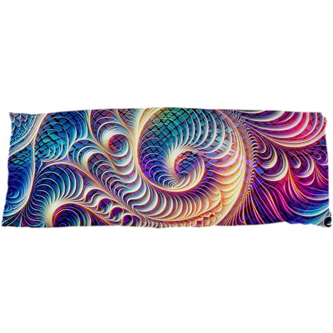 Abstract Fractal Art Swirl Pattern 25 x67  Body Pillow Case Dakimakura (Two Sides) from ArtsNow.com Front