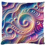 Abstract Fractal Art Swirl Pattern Large Cushion Case (One Side)