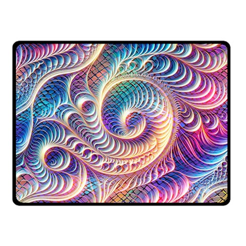 Abstract Fractal Art Swirl Pattern Two Sides Fleece Blanket (Small) from ArtsNow.com 45 x34  Blanket Front